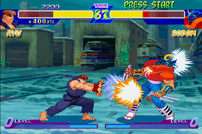 Street Fighter Zero screenshot 2 for Sega Saturn